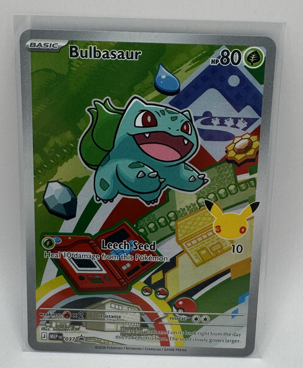 Bulbasaur 037 - First Partner Illustration Full Art Promo - Mega Evolution - MINT