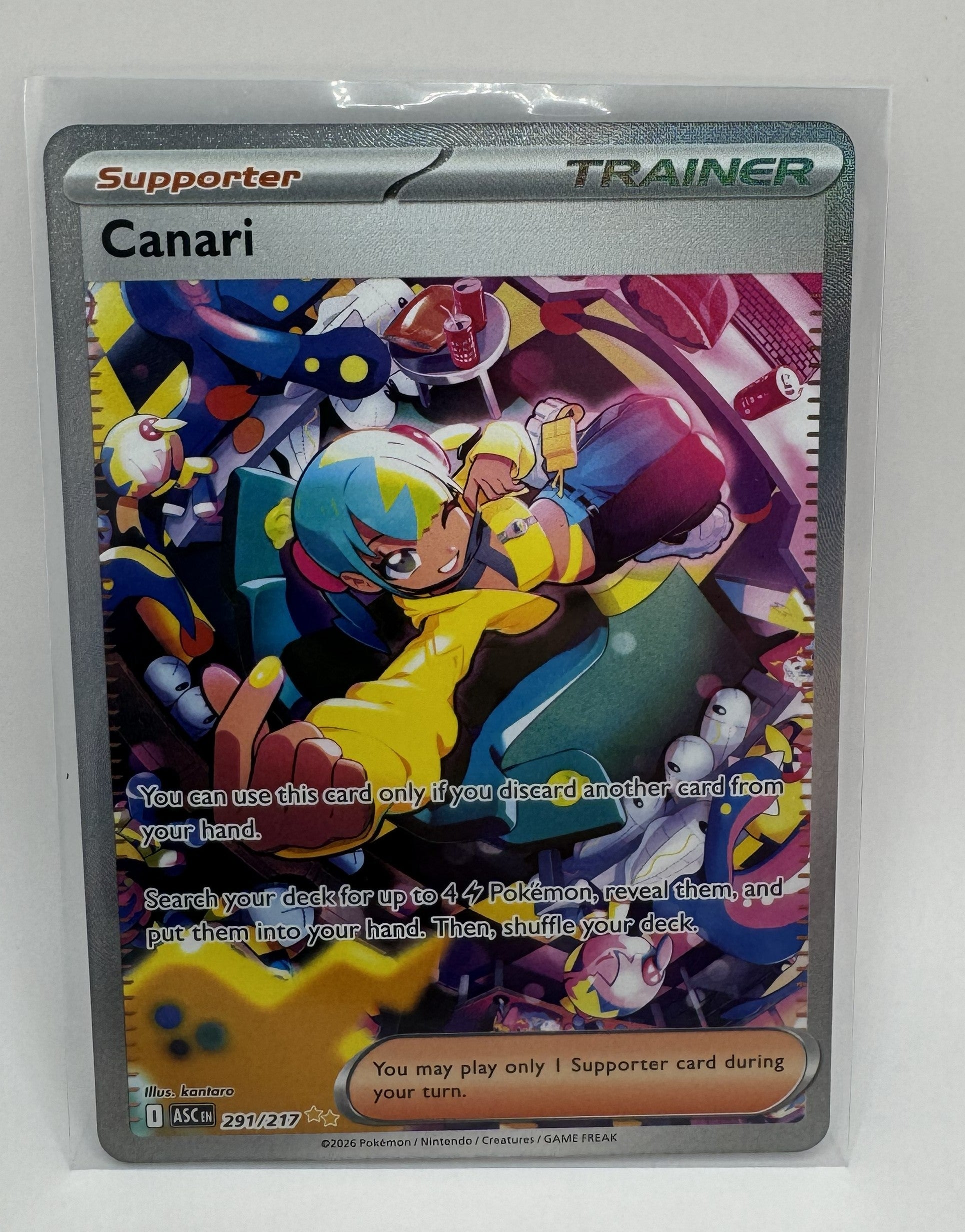 Canari 291/217 - Special Illustration Rare (SIR) Full Art - Ascended Heroes - MINT