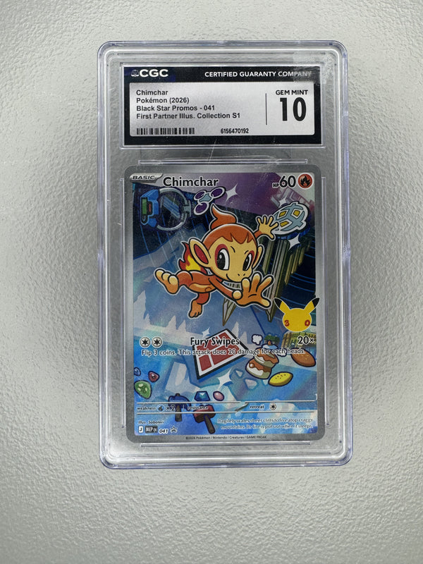 Chimchar (Promo Holofoil) - CGC 10 [First Partner Promo #041]