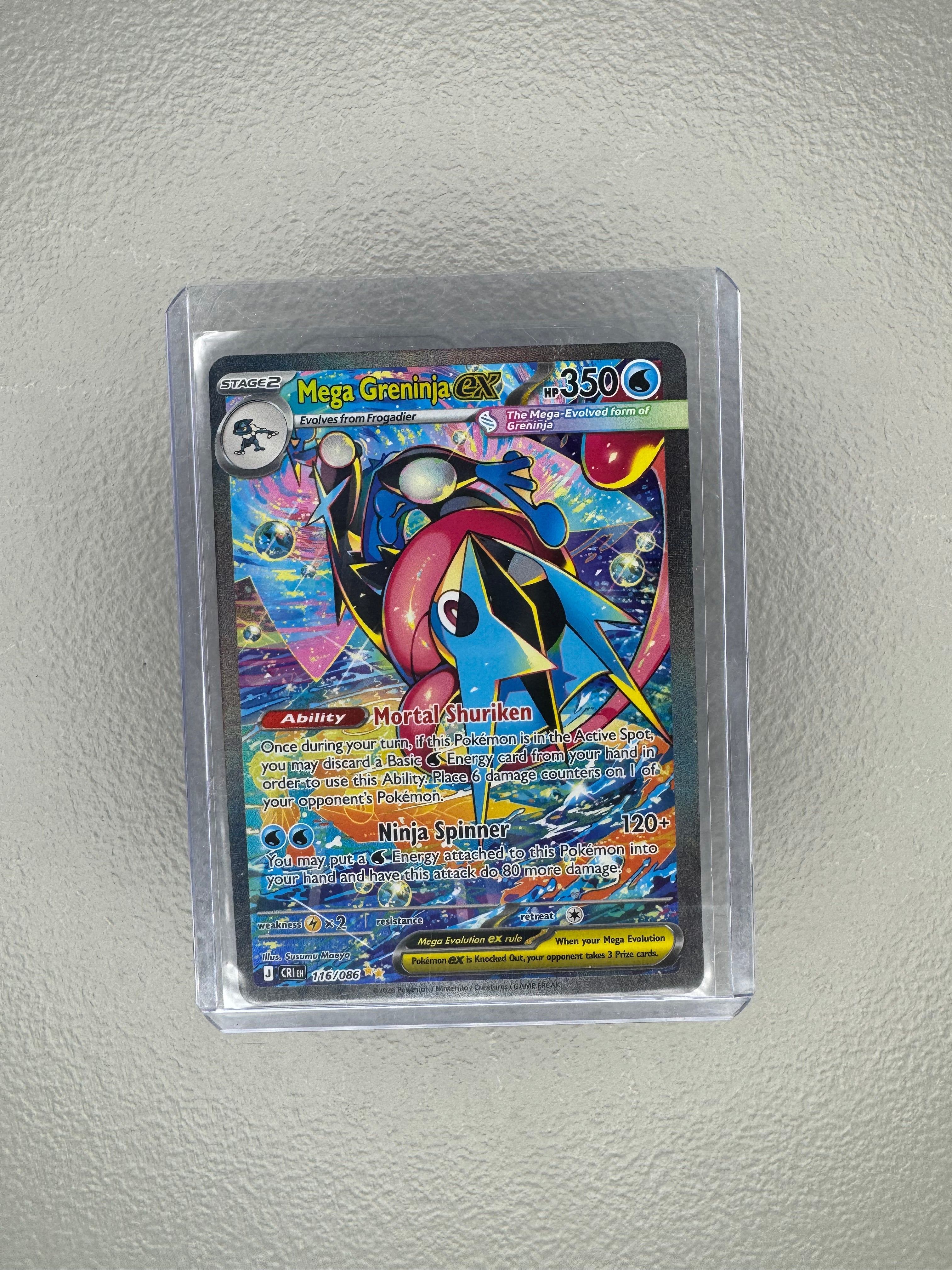 Mega Greninja ex (Full Art Textured Holofoil) [Chaos Rising #116/086]