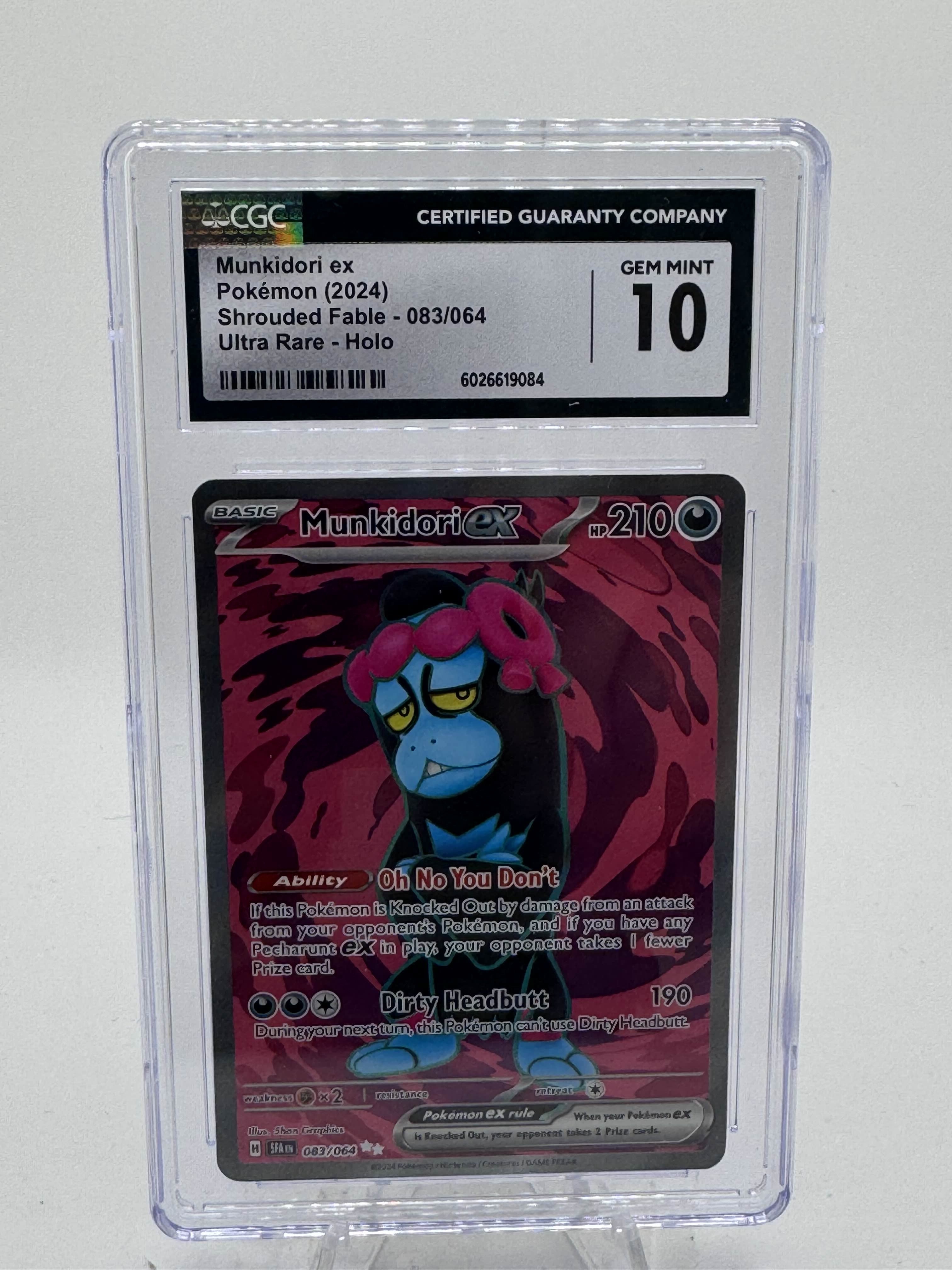 Munkidori ex (Textured Full Art Holofoil) — CGC 10 [SFA #083/064]