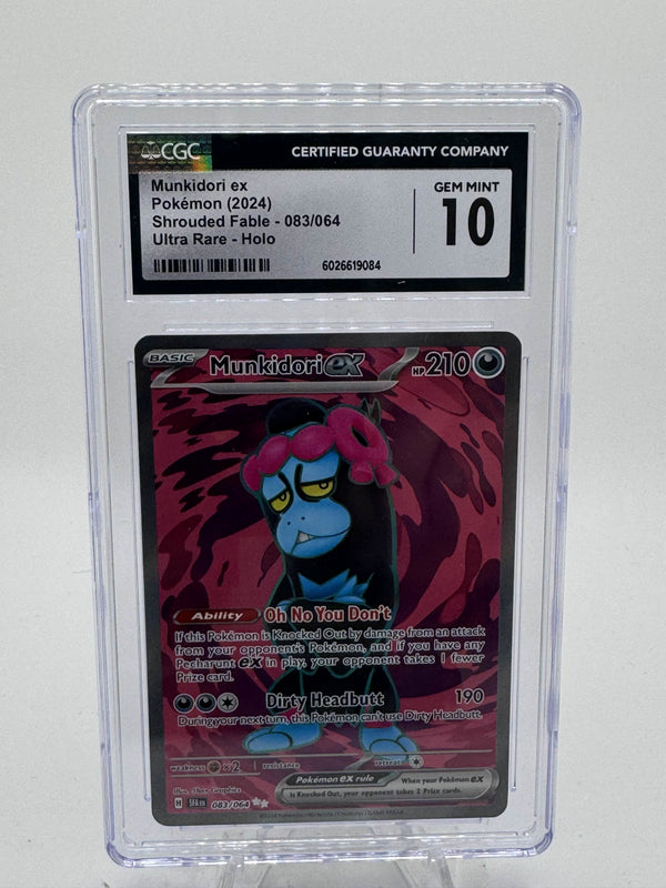 Munkidori ex (Textured Full Art Holofoil) — CGC 10 [SFA #083/064]