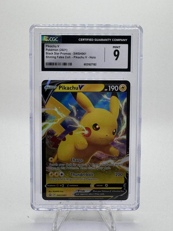 Pikachu V (Holofoil) — CGC 9 [SWSH #SWSH061]