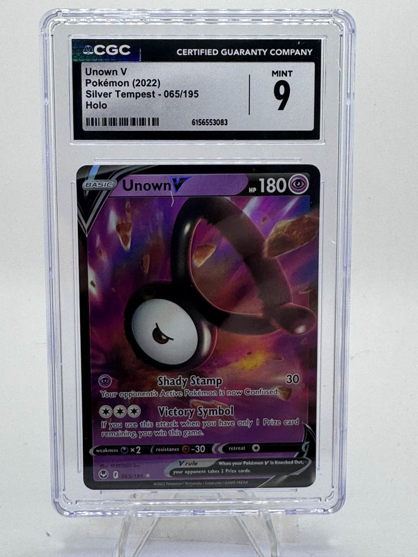 Unown V (Holofoil) — CGC 9 [SIT #065/195]