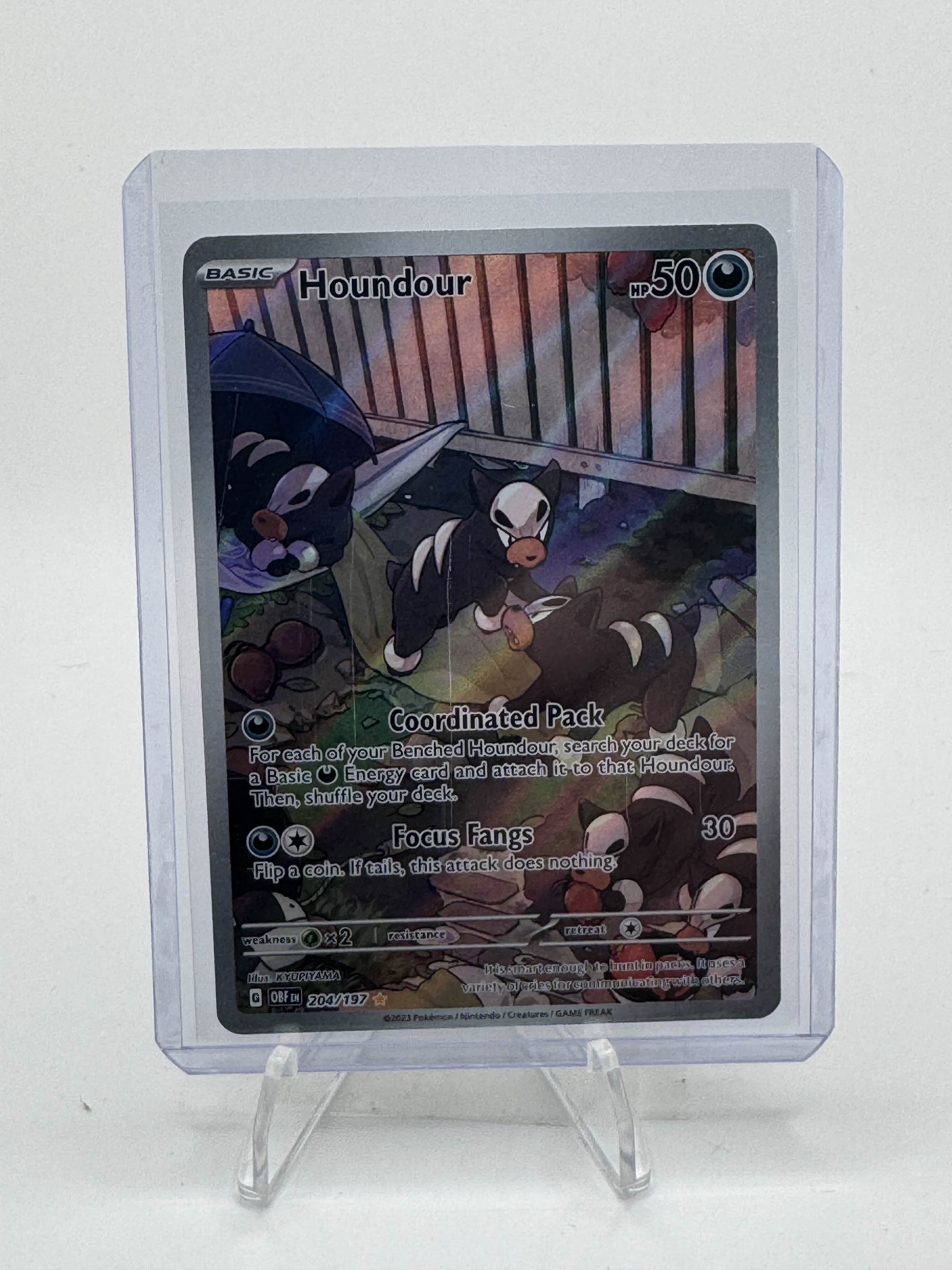 Houndour (Full Art Holofoil) [OBF #204/197]
