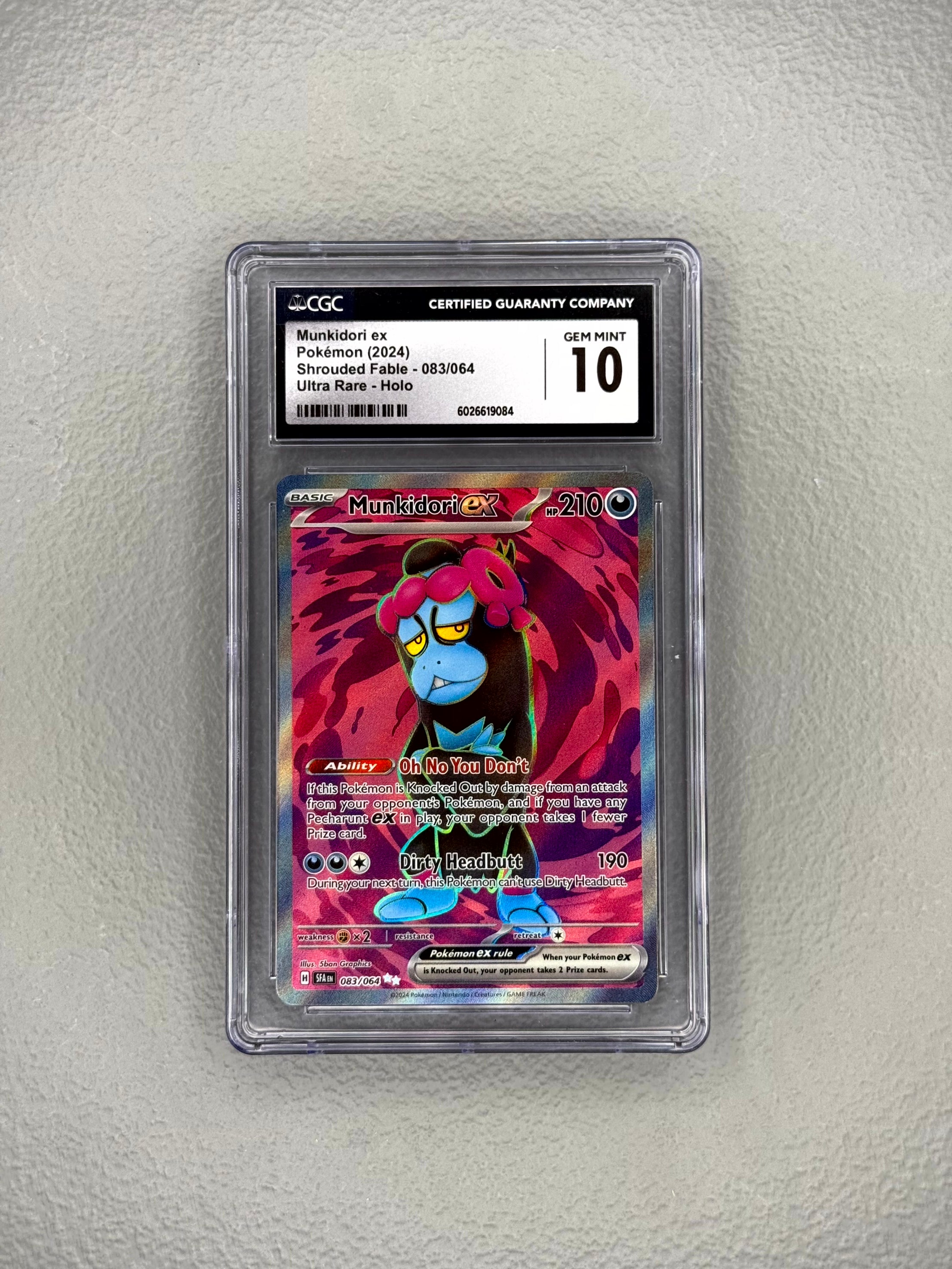 Munkidori ex (Full Art Textured Holofoil) — CGC 10 Gem Mint [Shrouded Fable #083/064]