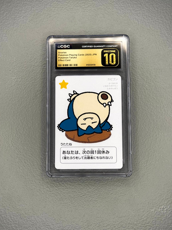 Snorlax Effect Card (Matte) — CGC Pristine 10 Gold Label [Pokémon Taruka Playing Cards]