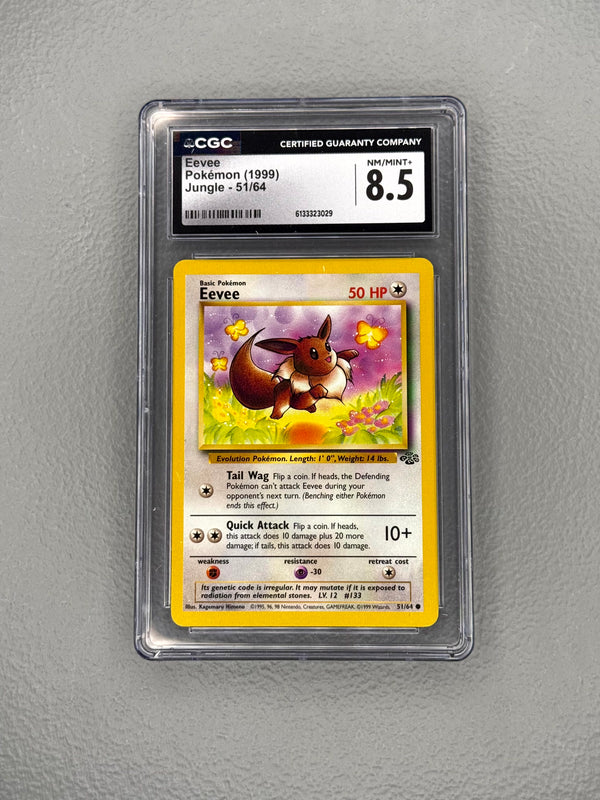Eevee (Non-Holo) — CGC Mint 9 [Jungle #051/064]