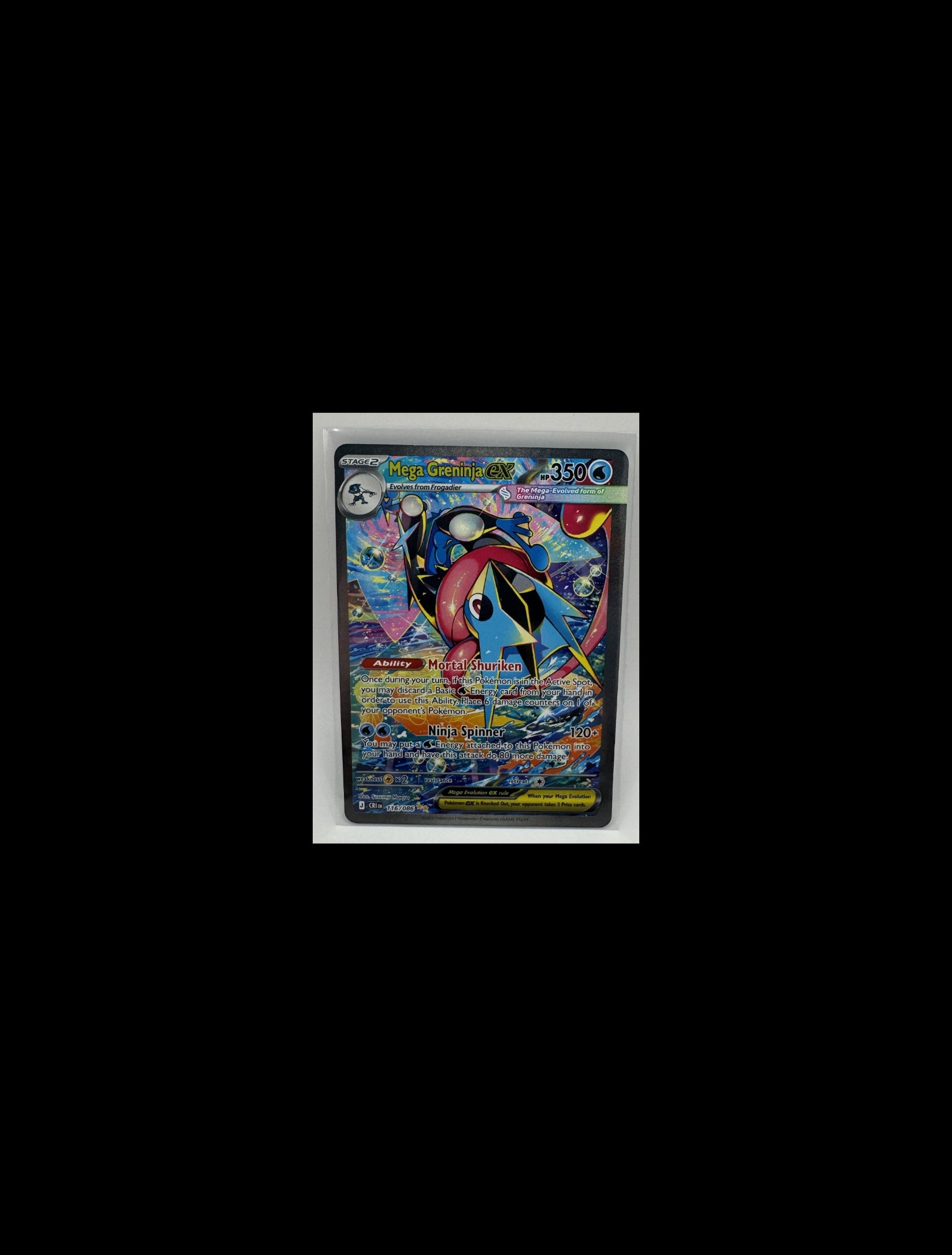 Mega Greninja ex Special Illustration Rare (SIR) #116/086 — Chaos Rising
