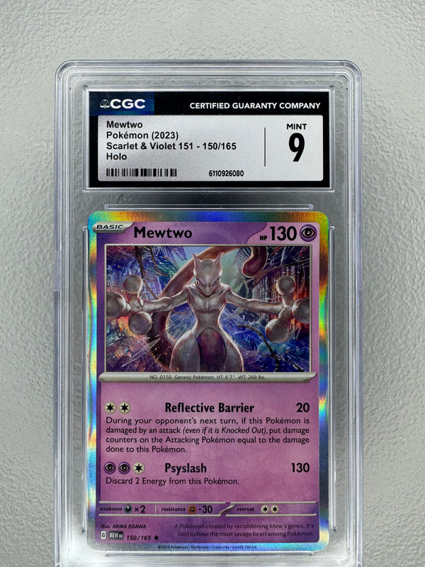 Mewtwo (Holofoil) - CGC 9 [Scarlet & Violet 151 #150/165]