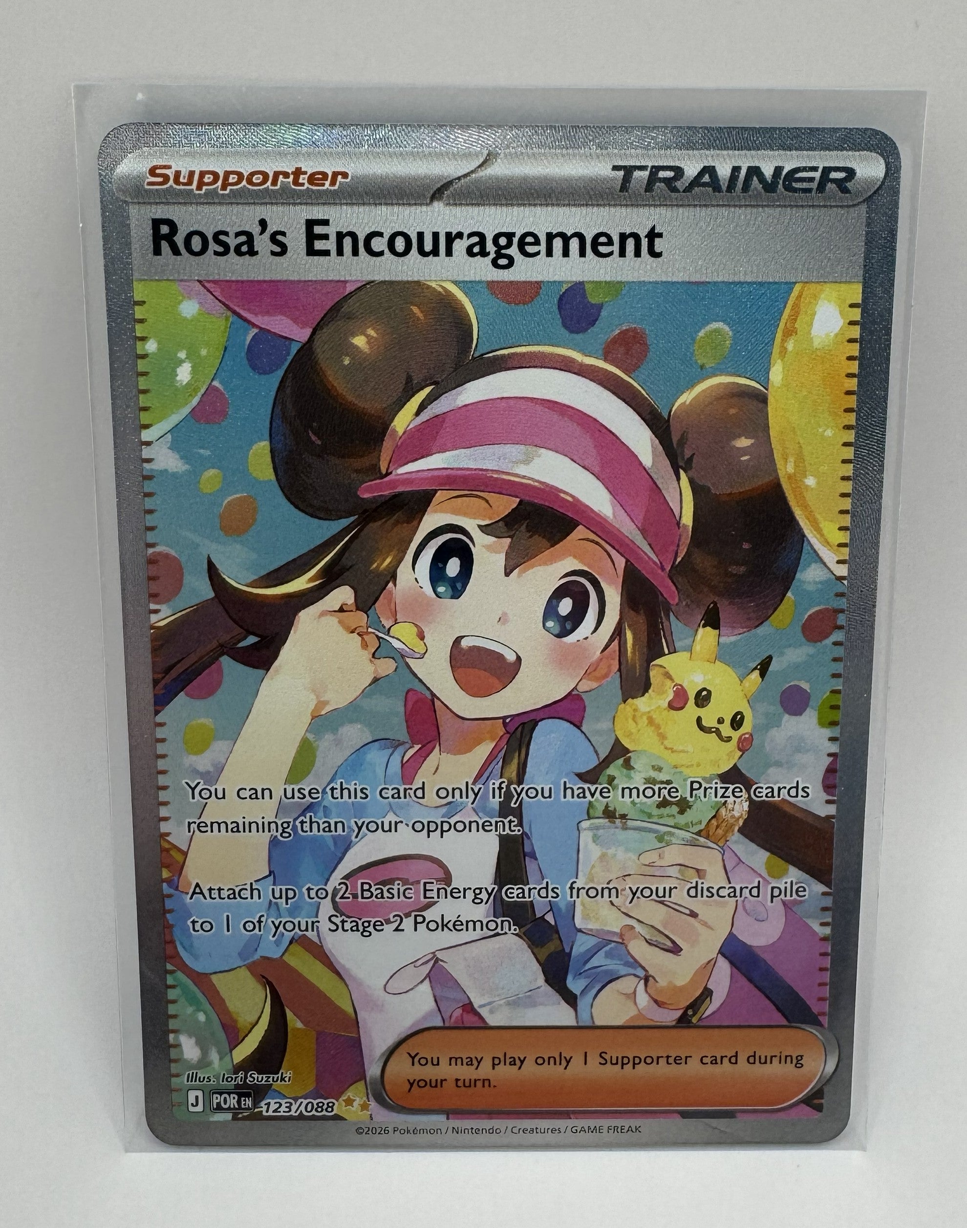 Rosa's Encouragement 123/088 - Special Illustration Rare (SIR) Full Art - Mint