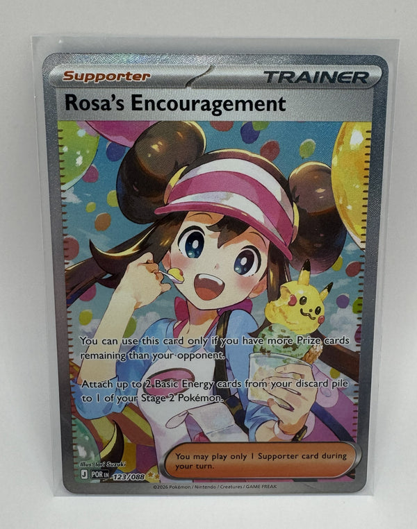 Rosa's Encouragement 123/088 - Special Illustration Rare (SIR) Full Art - Mint