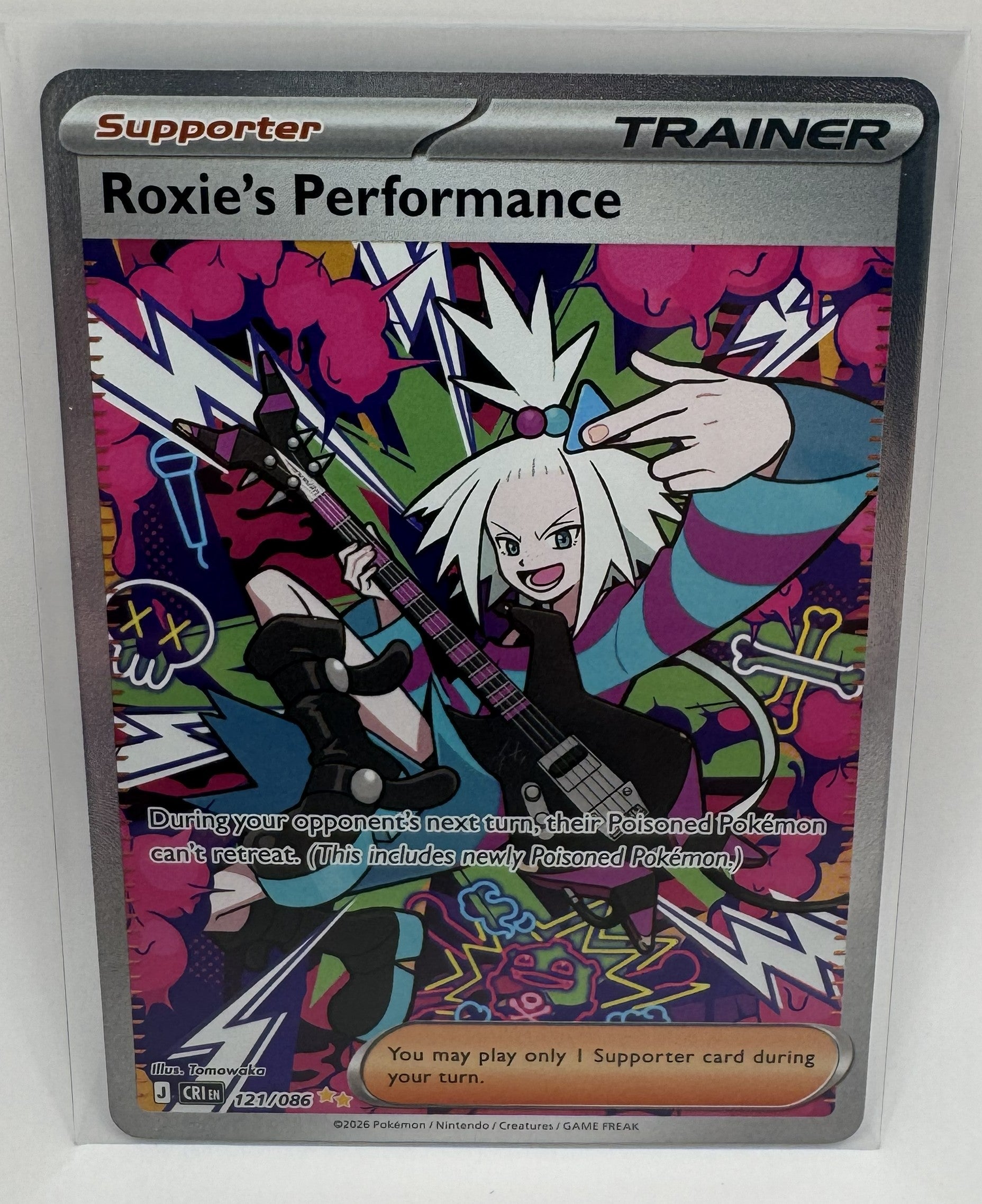 Roxie's Performance 121/086 - Special Illustration Rare (SIR) Full Art - Chaos Rising - MINT