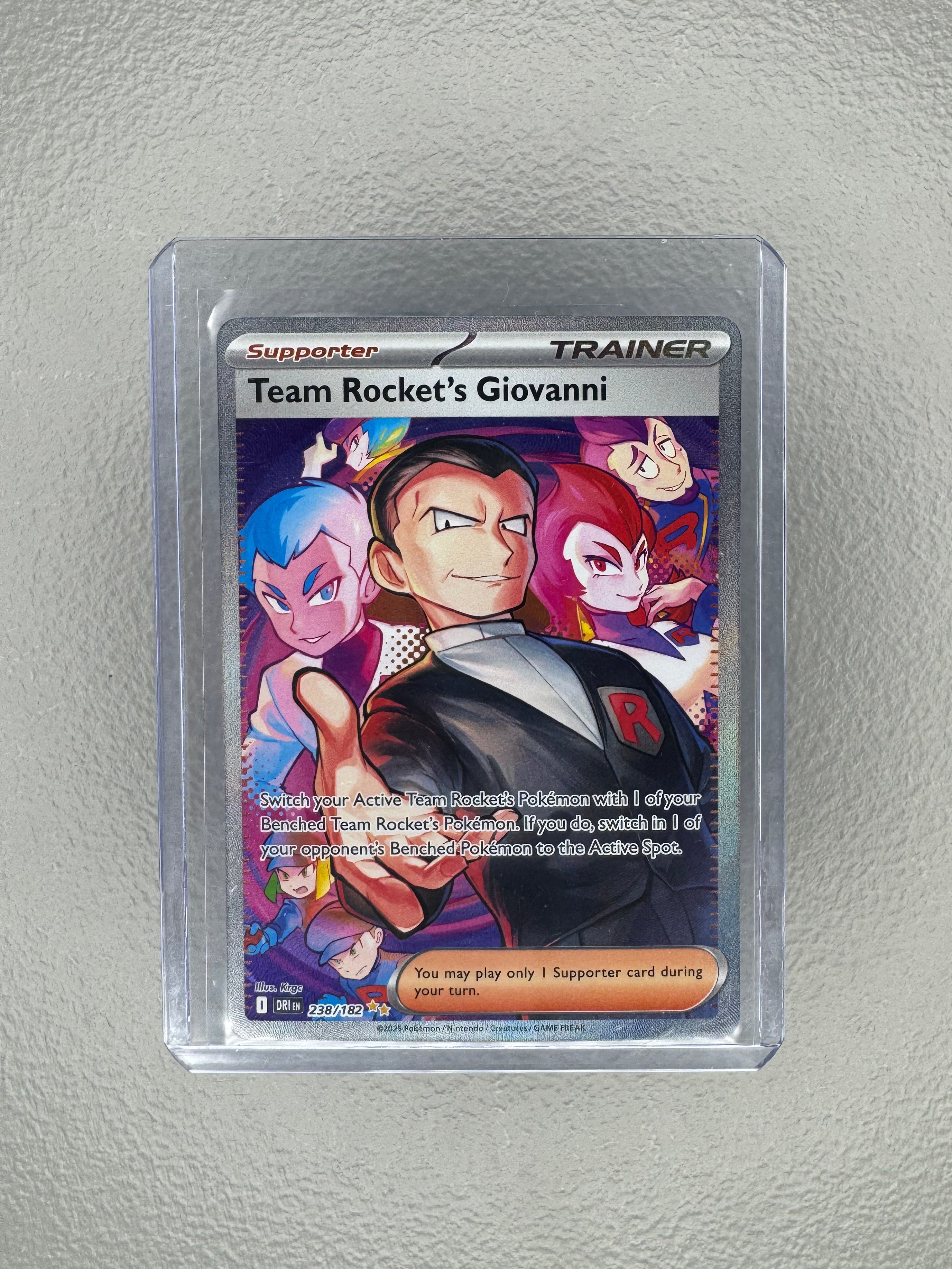 Team Rocket's Giovanni (Full Art Textured Holofoil) [Destined Rivals #238/182]